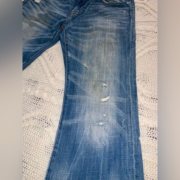 * American Eagle bootcut distressed jeans sz 32x30 * (34x29) - Picture 4 of 13